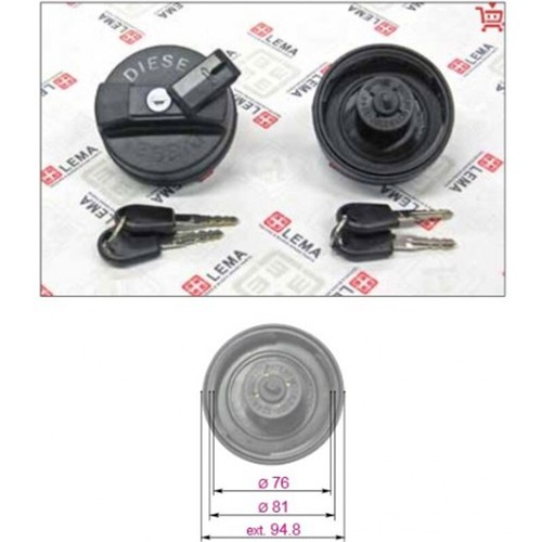 Tappo carburante serbatoio - carburante, per